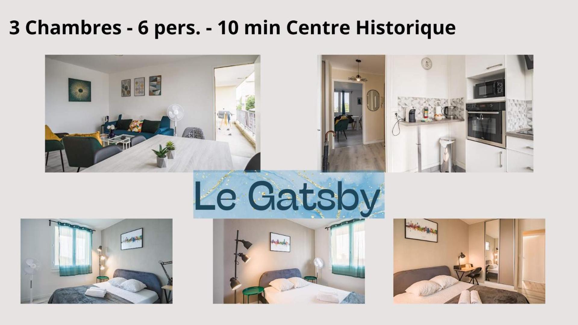Le Gatsby - 3 Chambres - Centre-Ville Troyes Esterno foto